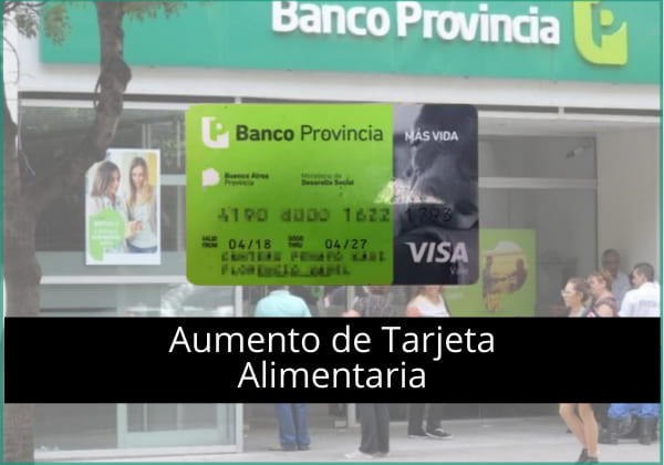 aumento de tarjeta visa vale alimentos